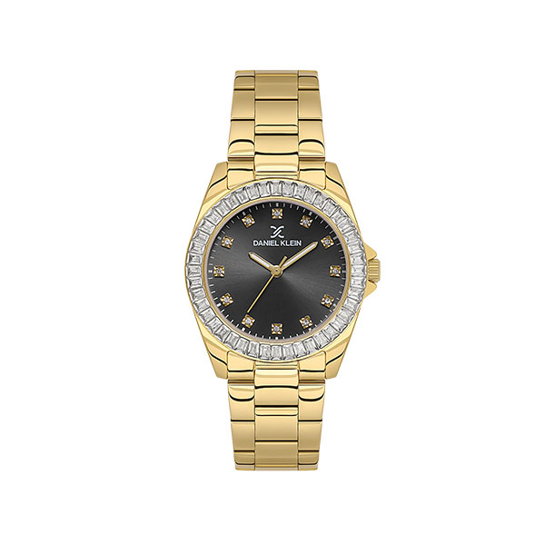 Γυναικείο Ρολόι Daniel Klein IPS με καντράν Sunray Dial και πέτρες DK.1.13950-3
