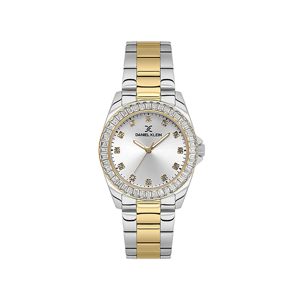 Γυναικείο Ρολόι Daniel Klein IPS με καντράν Sunray Dial και πέτρες DK.1.13950-4